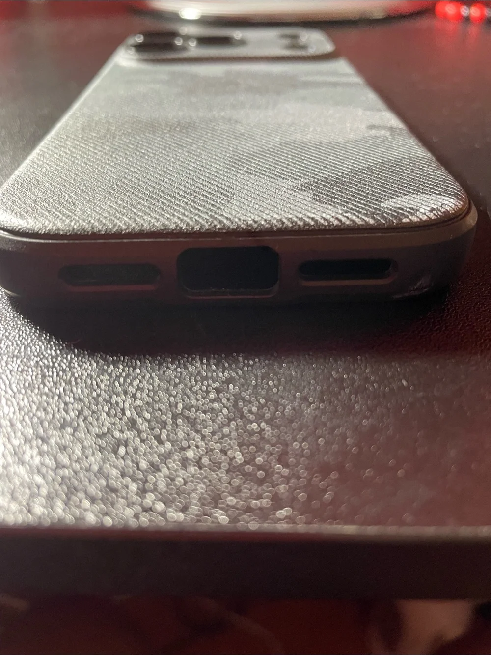 iPhone 17 pro max black and gray camouflage case